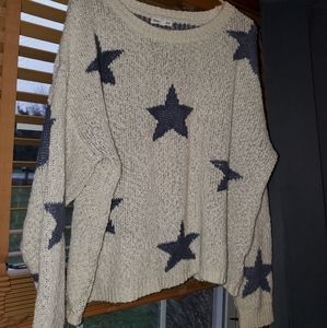 Women's stars knit sweater